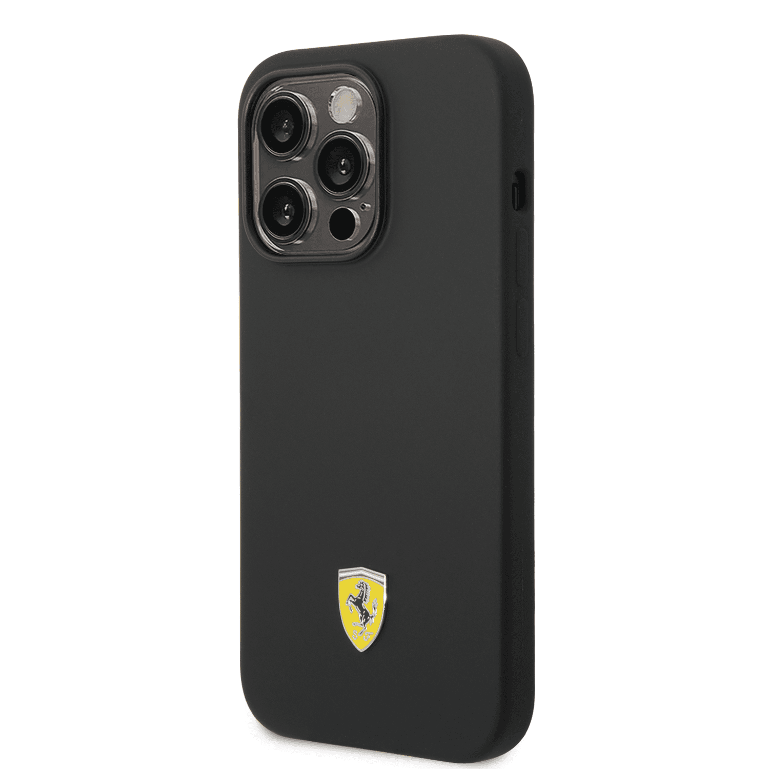 كفر ايفون 14 برو سيلكون فيراري أسود Ferrari Liquid Silicone Case With Camera Outline - cG9zdDoxMzY4Mjcy