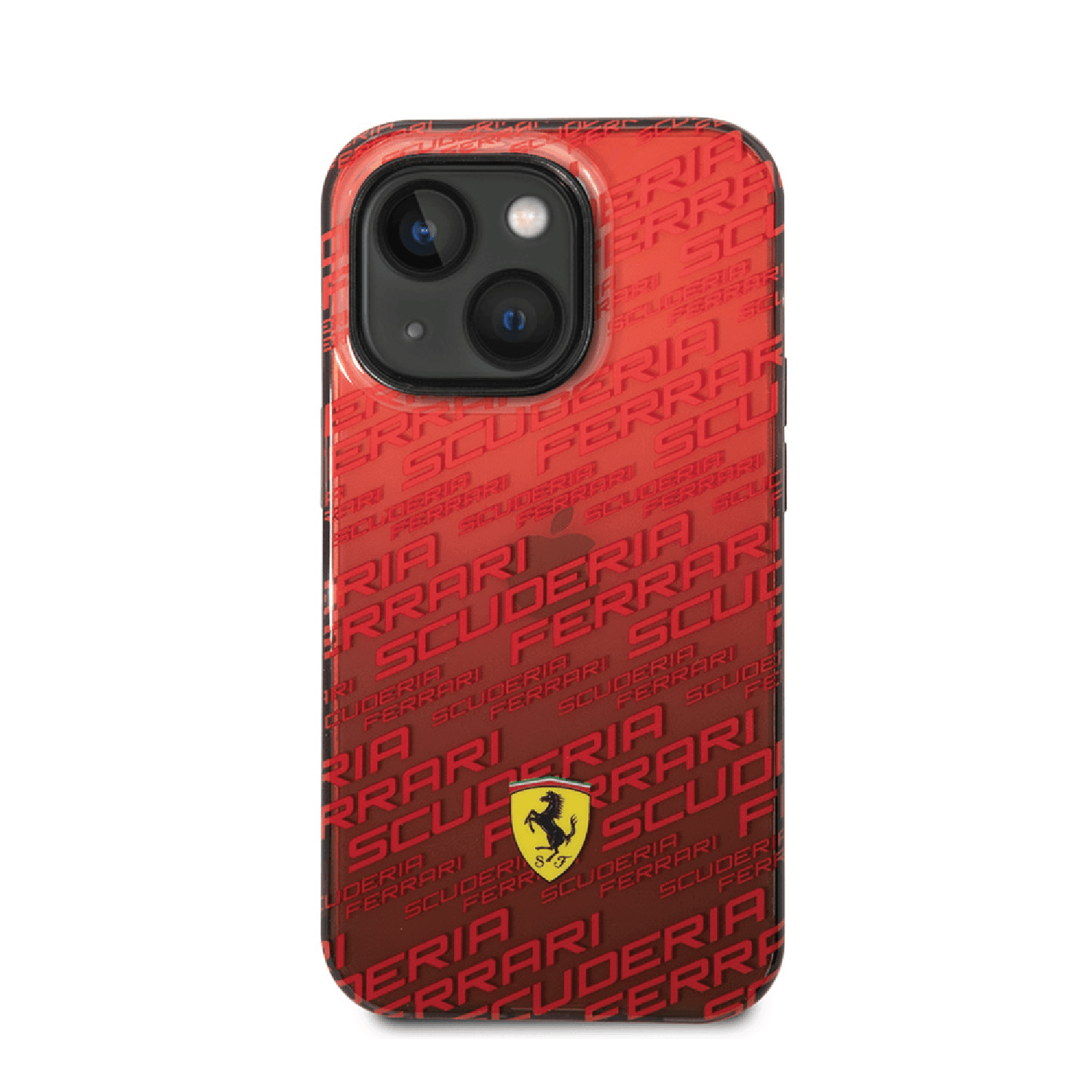 كفر ايفون 14 سيلكون و بولي كربون فيراري سكوديرا أحمر Ferrari Gradient PC/TPU Case With Allover Scuderia - cG9zdDoxMzY3NjE5