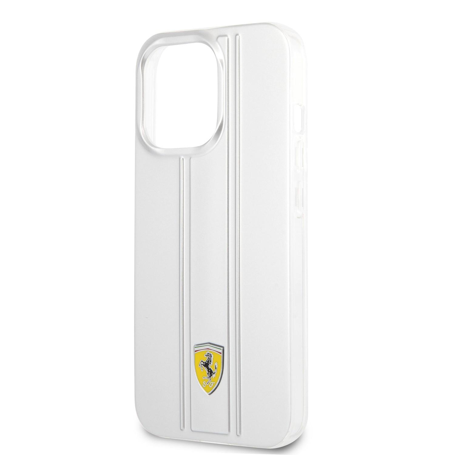 كفر ايفون 13 برو صلب بولي كربون فيراري شفاف Ferrari PC/TPU Transparent Hard Case - cG9zdDoxMzY3MjIx