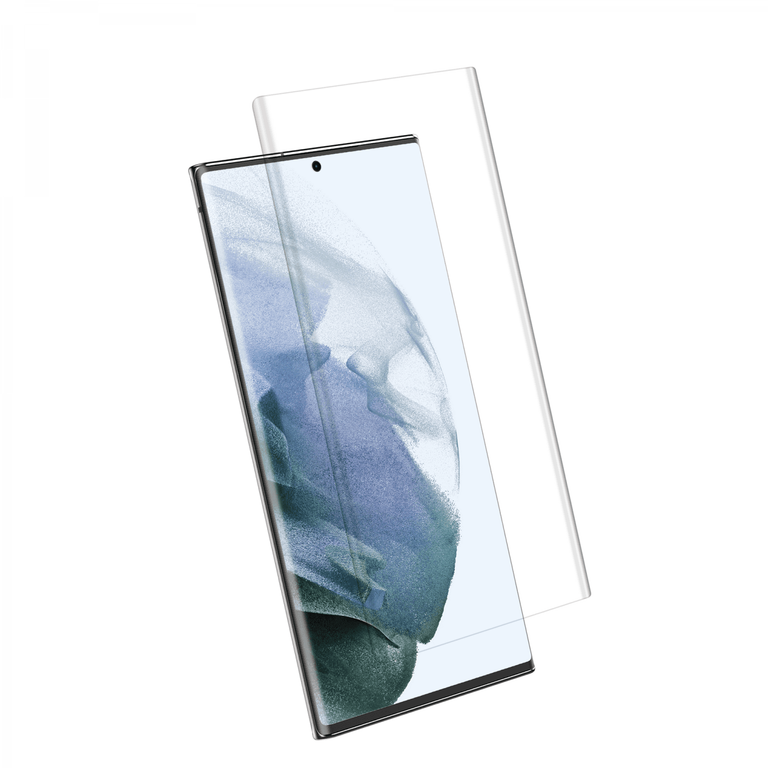 لاصقة حماية الشاشة لموبايل سامسونغ جالاكسي اس 22 زجاجية جرين Green 3D Curved Round Edged Glass Screen Protector for Samsung Galaxy S22 Clear - cG9zdDoxMzgwODAw