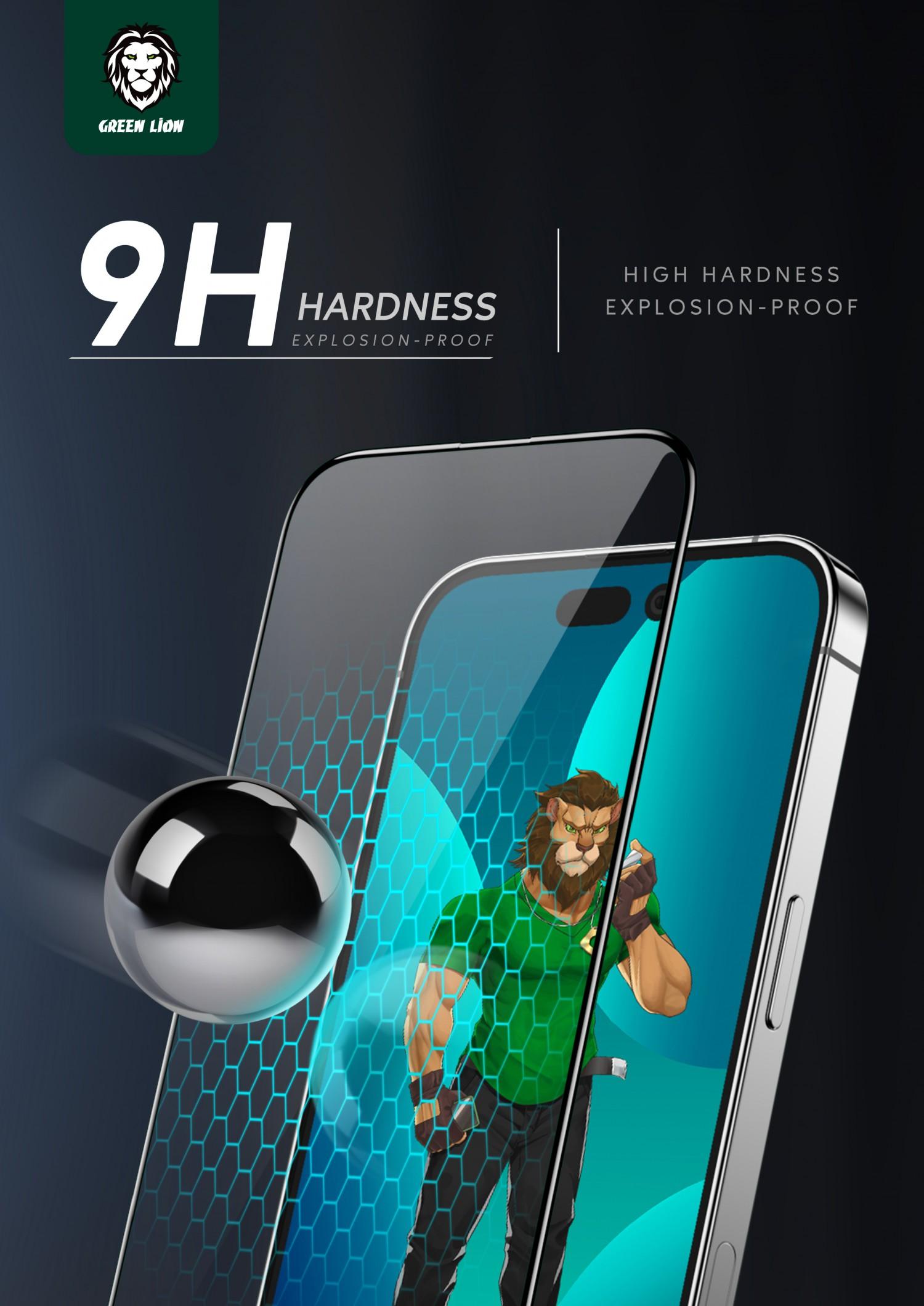 لاصقة حماية الشاشة لموبايل ايفون 14 برو ماكس زجاجية جرين Green 3D PET HD Glass Screen Protector for iPhone 14 Pro Max Clear - cG9zdDoxMzc5NzE4