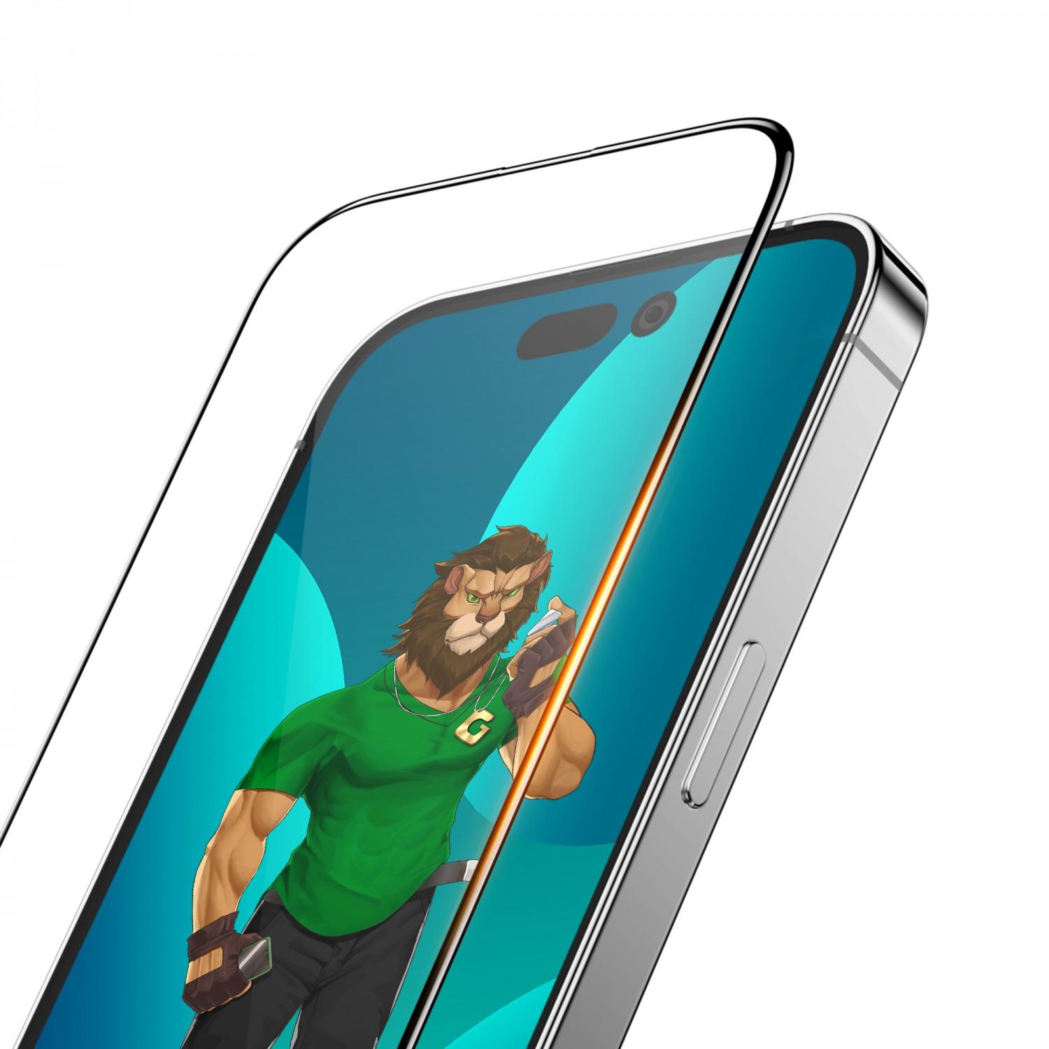 لاصقة حماية الشاشة لموبايل ايفون 14 برو ماكس زجاجية جرين Green 3D PET HD Glass Screen Protector for iPhone 14 Pro Max Clear - cG9zdDoxMzc5NzI0