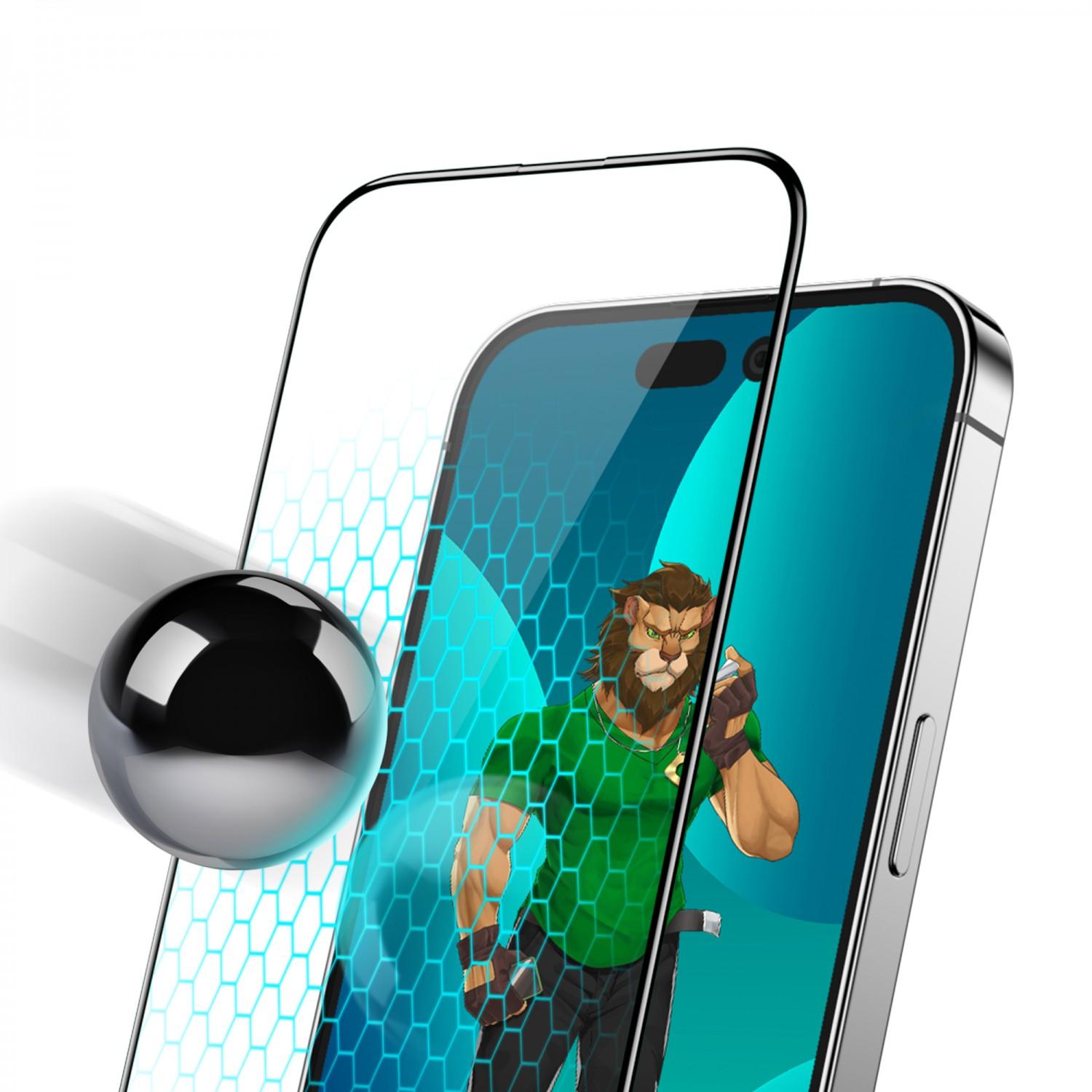 لاصقة حماية الشاشة لموبايل ايفون 14 برو ماكس زجاجية جرين Green 3D PET HD Glass Screen Protector for iPhone 14 Pro Max Clear - cG9zdDoxMzc5NzI2