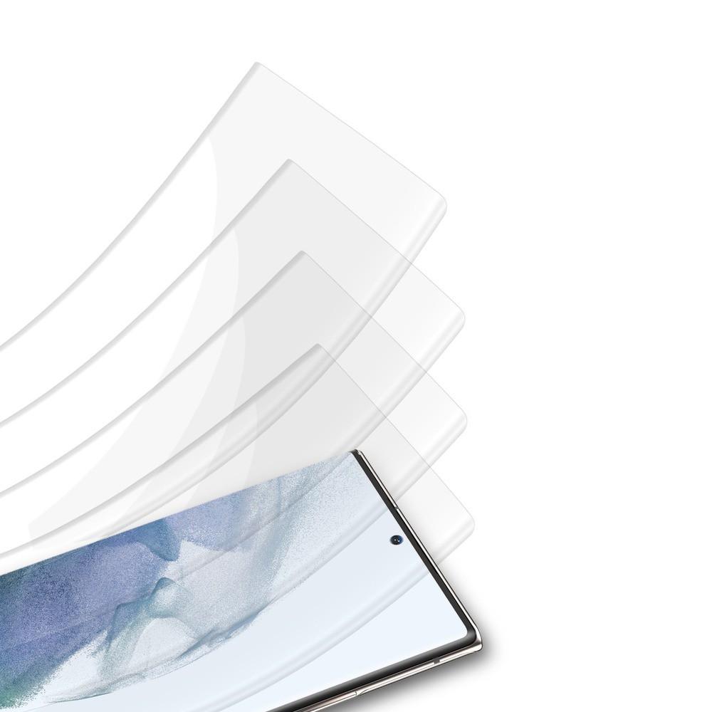 لاصقة حماية الشاشة لموبايل سامسونغ جالاكسي اس 22 الترا زجاجية جرين Green 3D UV Glass Screen Protector for Samsung Galaxy S22 Ultra - cG9zdDoxMzgwNzc5