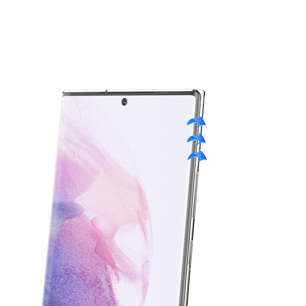 لاصقة حماية الشاشة لموبايل سامسونغ جالاكسي اس 22 الترا زجاجية جرين Green 3D UV Glass Screen Protector for Samsung Galaxy S22 Ultra - cG9zdDoxMzgwNzg1