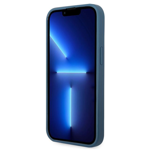 كفر ايفون 14 بلس أزرق جيس Guess PU 4G Big Metal Logo Hard Case for iPhone 14 Plus Blue - SW1hZ2U6MTM4NjAwOA==