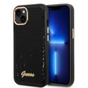 Guess Pu Croco Case With Metal Camera Outline For iPhone 14 Plus - Black [ GUHCP14MHGCRHK ] - SW1hZ2U6MTM4NjM3MA==