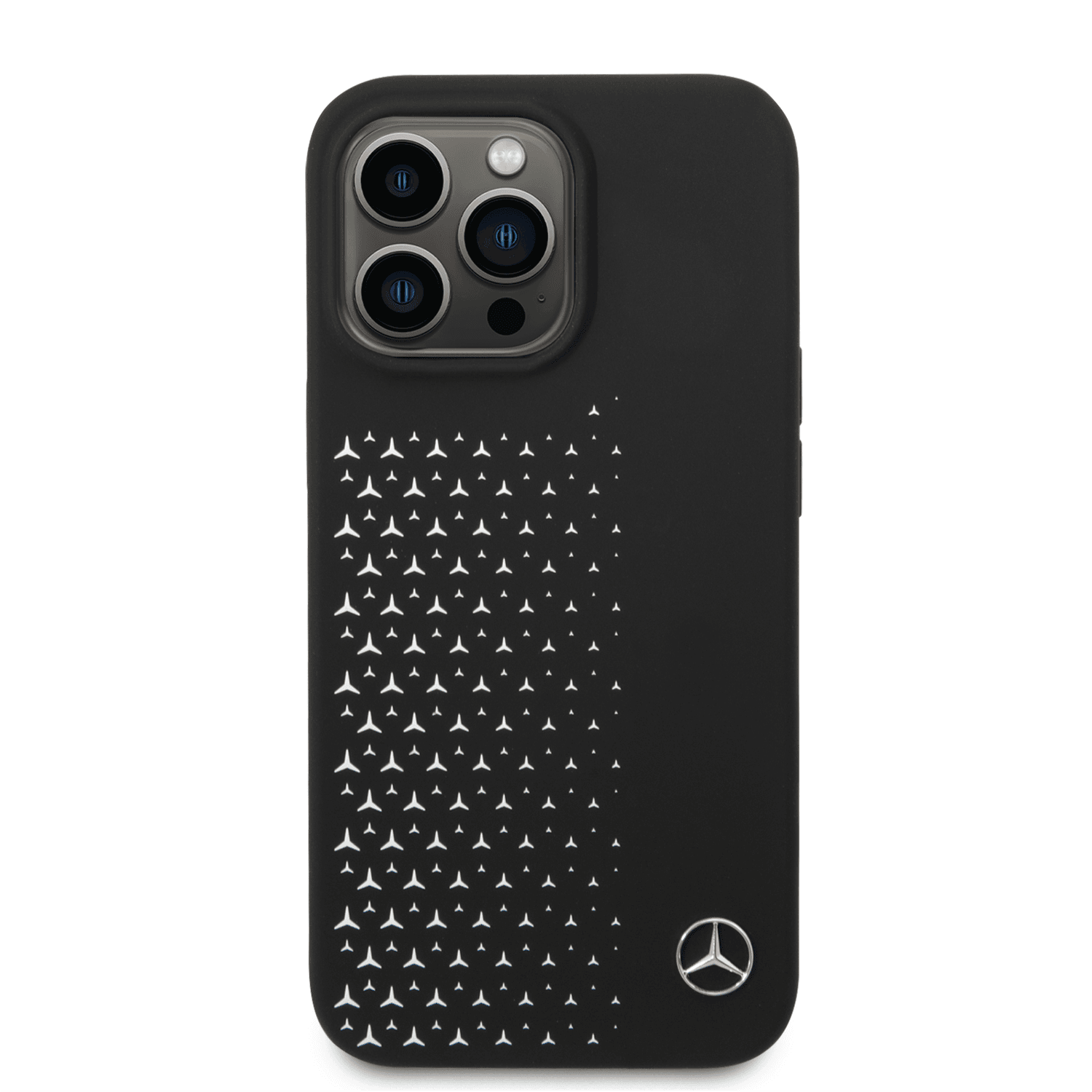 كفر ايفون 14 برو ماكس سيليكون أسود مرسيدس بنز Mercedes-Benz Liquid Silicone Case With Gradient Star Horizontal Pattern For iPhone 14 Pro Max Black - cG9zdDoxMzk1OTY5