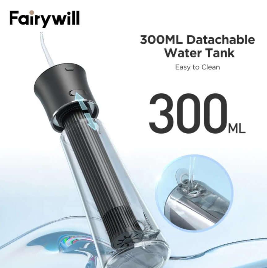جهاز خيط الاسنان المائي شفاف فيري ويل  300 مل Fairywill F30 Water Flosser - cG9zdDoxMzU4NDY0