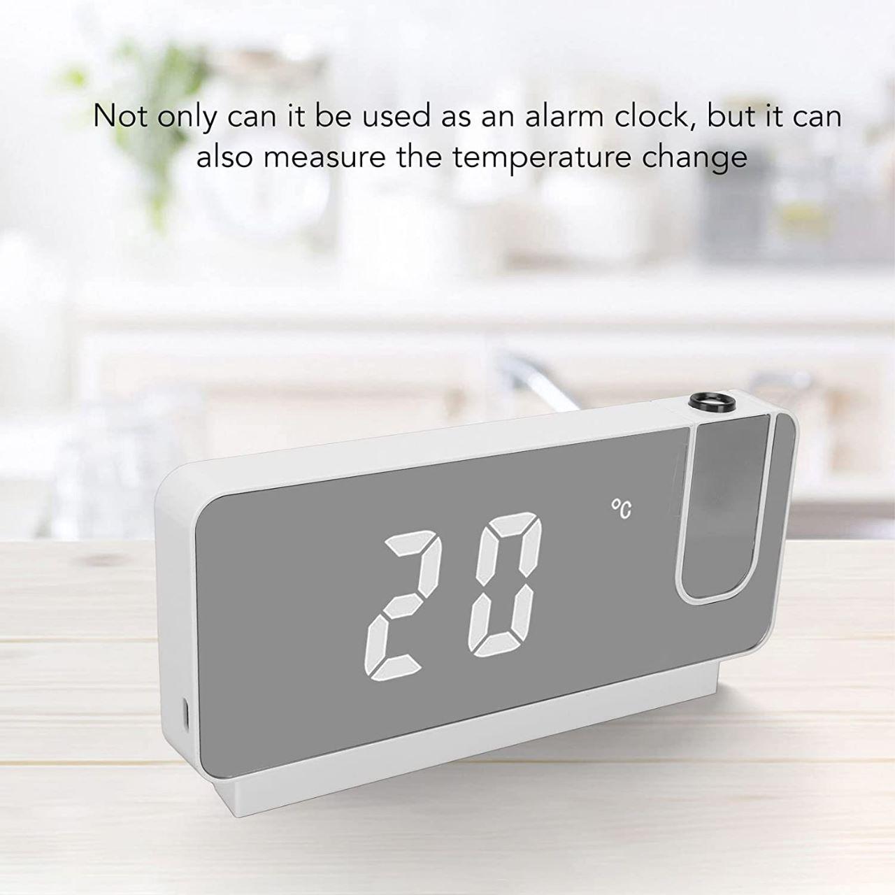 ساعة رقمية ومنبه ذكي مع بروجكتر للوقت Digital Alarm Clock For Bedroom - cG9zdDoxNDE1OTUw