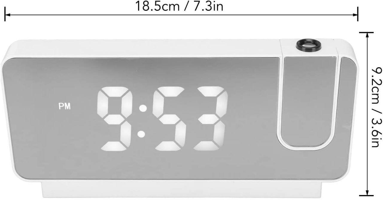 ساعة رقمية ومنبه ذكي مع بروجكتر للوقت Digital Alarm Clock For Bedroom - cG9zdDoxNDE1OTU0