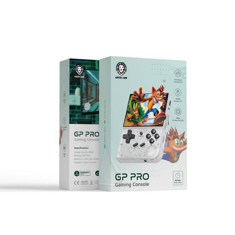 جهاز ألعاب محمول باليد قيمنج كونسل ريترو جرين 2600 مللي أمبير Green Lion GP Pro Handheld Game Console - cG9zdDoxNDI4NjE2