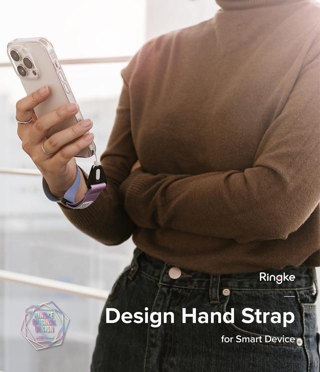 تعليقة جوال زهري فاتح متعددة الاستخدام رينجكي Ringke Hand Strap Designed for Camera Strap and Phone Strap - SW1hZ2U6MTQzNjkzMw==