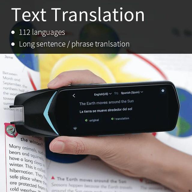 قلم ترجمة فوري وقراءة نيويس الذكي 112 لغة مع شات جي بي تي مدمج Newyes Scan Reader Pen 4 Multifunctional Translator - SW1hZ2U6MTQyNjE4NA==