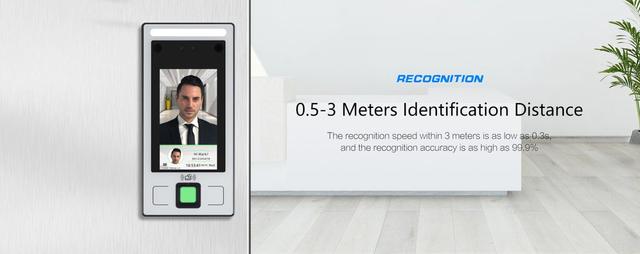 CRONY FC-8143T Face And Fingerprint Attendance Fingerprint Remote Door App to Open The Door Software Management Time - SW1hZ2U6MTQyNzUyNw==