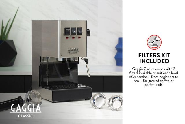 Gaggia Classic Evo 2023 Espresso Machine Made In Italy - SW1hZ2U6MTQ3NDc3MA==