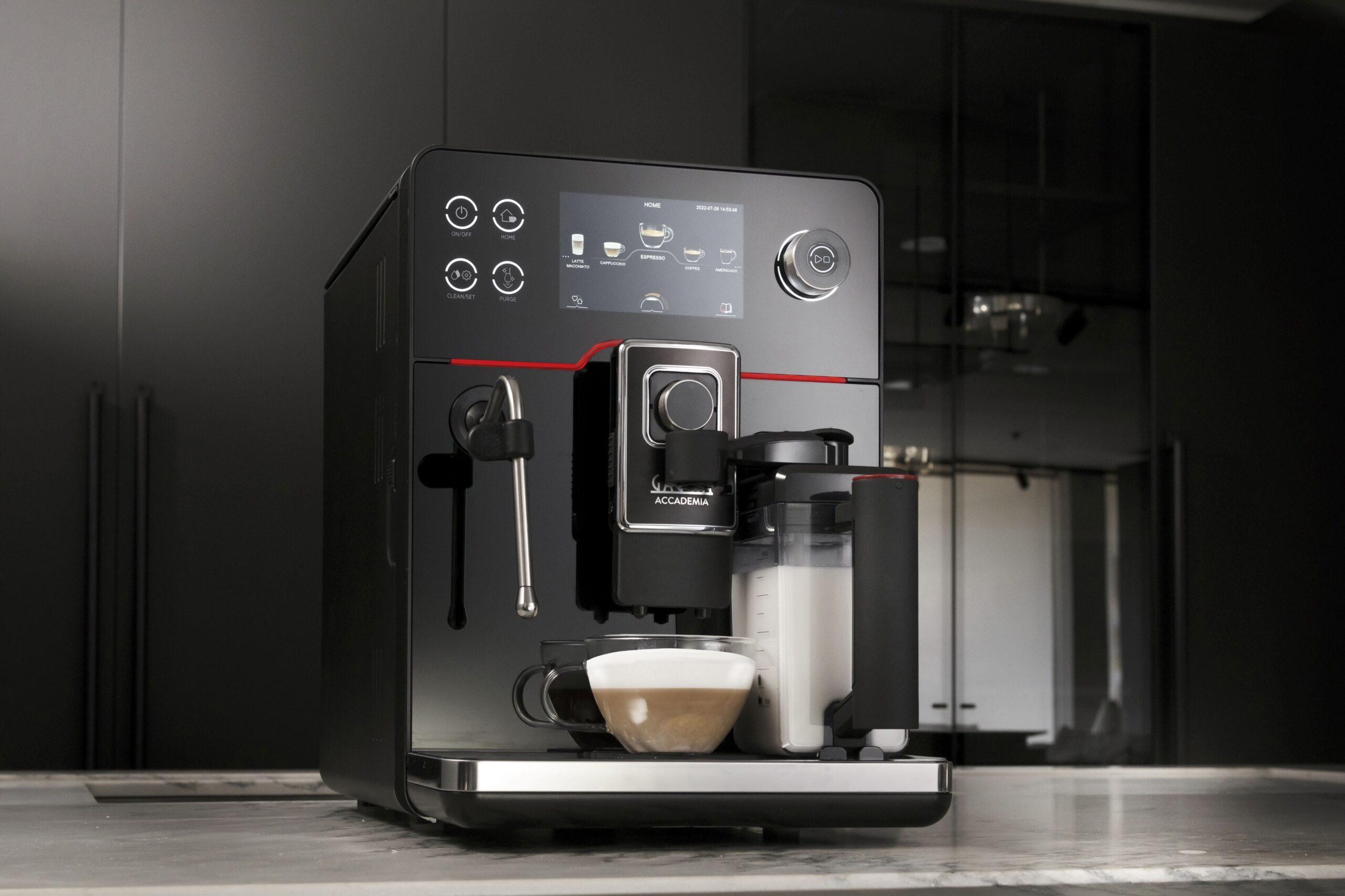 Order Gaggia New Accademia | Bean To Cup Espresso And Coffee Machine | Luxury Black Glass Facade | Made In Italy Now! | Jomla.ae