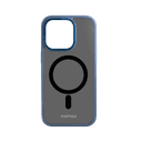 كفر جوال ايفون 14 برو 6.1 هايبرد مغناطيسي ماغ سيف لون أسود وحواف زرقاء من موماكس Momax iphone 14 pro hybrid magnetic case - SW1hZ2U6MTQ2MjIwMg==