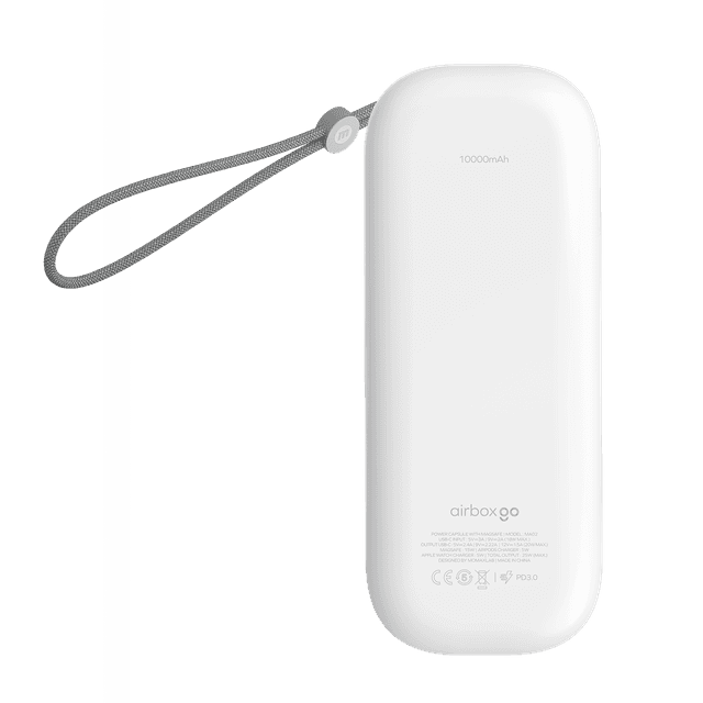 Momax airbox go power capsule with magsafe 10000mah apple 15w fast charger white - SW1hZ2U6MTQ1Nzc5Nw==