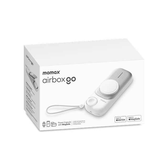 Momax airbox go power capsule with magsafe 10000mah apple 15w fast charger white - SW1hZ2U6MTQ1Nzc5OQ==