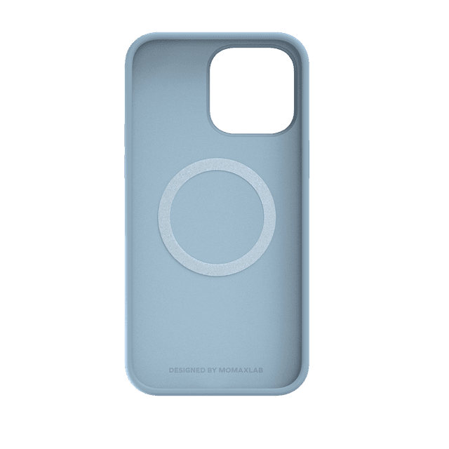 كفر جوال ايفون 14 برو ماكس سيليكون 6.7 بوصة ماغ سيف لون أزرق فاتح من موماكس Momax iphone 14 pro max silicone magnetic case - SW1hZ2U6MTQ1OTI1MQ==