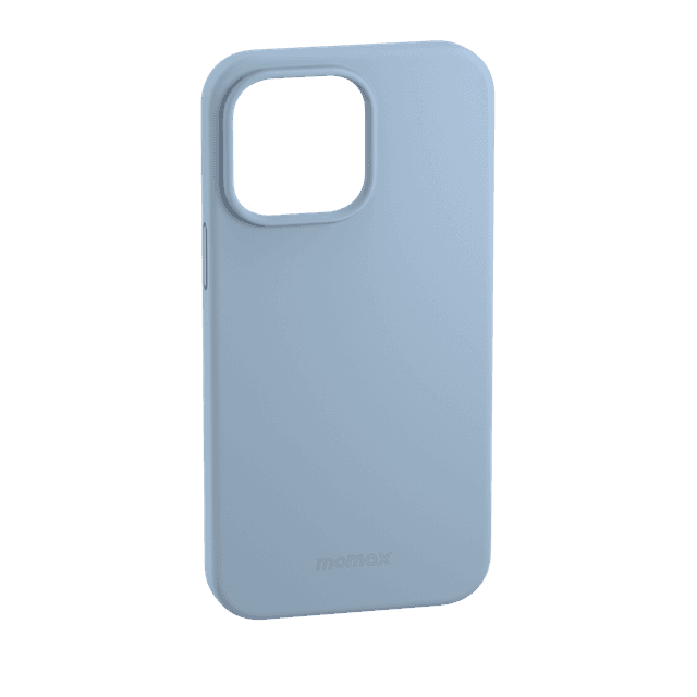 كفر جوال ايفون 14 برو ماكس سيليكون 6.7 بوصة ماغ سيف لون أزرق فاتح من موماكس Momax iphone 14 pro max silicone magnetic case - SW1hZ2U6MTQ1OTI1Mw==