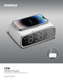 Momax q.clock 5 digital clock with wireless charger white - SW1hZ2U6MTQ1OTcwNA==