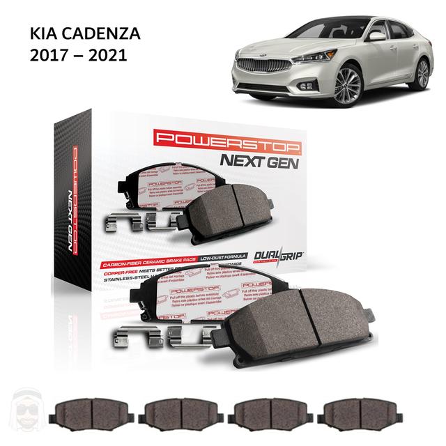 Kia Cadenza 2017 to 2021 - Carbon Fiber Ceramic Brake Pads by PowerStop NextGen - SW1hZ2U6MTkxOTY5NA==
