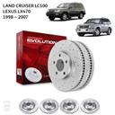Toyota Land Cruiser LC100 and Lexus LX470 - Drilled and Slotted Brake Disc Rotors by PowerStop Evolution - SW1hZ2U6MTkxOTY5OA==