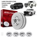 Toyota Land Cruiser Tundra Lexus LX600 (2022 and above) - Drilled and Slotted Brake Disc Rotors by PowerStop Evolution - SW1hZ2U6MTkxOTcxNg==