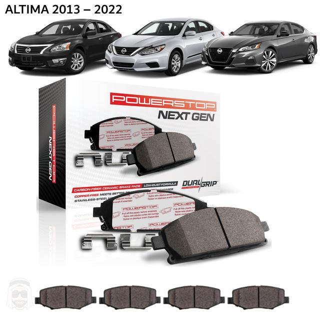 Nissan Altima 2013 to 2022 - Carbon Fiber Ceramic Brake Pads by PowerStop NextGen - SW1hZ2U6MTkxOTczOQ==