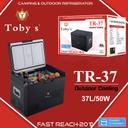 ثلاجة للرحلات مع فريزر 37 لتر 12 فولت توبيز Toby's TR-37 Electric Cooler Portable Refrigerator Freezer - SW1hZ2U6MTQ1MzI1Mg==