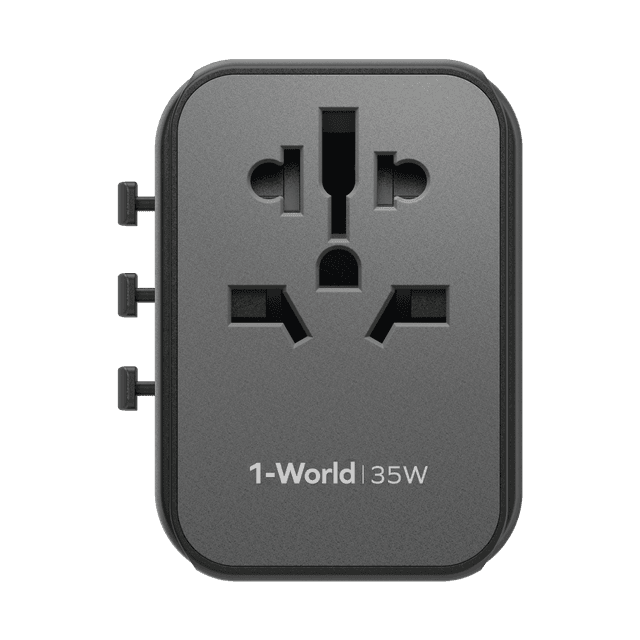 Momax 1world pd35w 5 ports ac travel charger black - SW1hZ2U6MTQ2MjE2OQ==