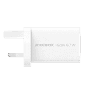 Momax oneplug 67w 3 port gan wall charger white - SW1hZ2U6MTQ1ODgzOQ==
