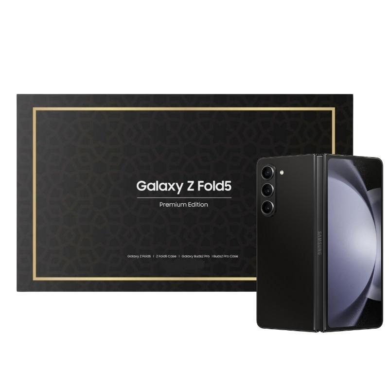 سامسونج جالاكسي زد فولد 5 حزمة بريميوم مع سماعة جالاكسي بودز 2 برو وكفر للجوال والسماعة Samsung Galaxy Z Fold5 5G Premium Edition - cG9zdDoxNDY2NDk1
