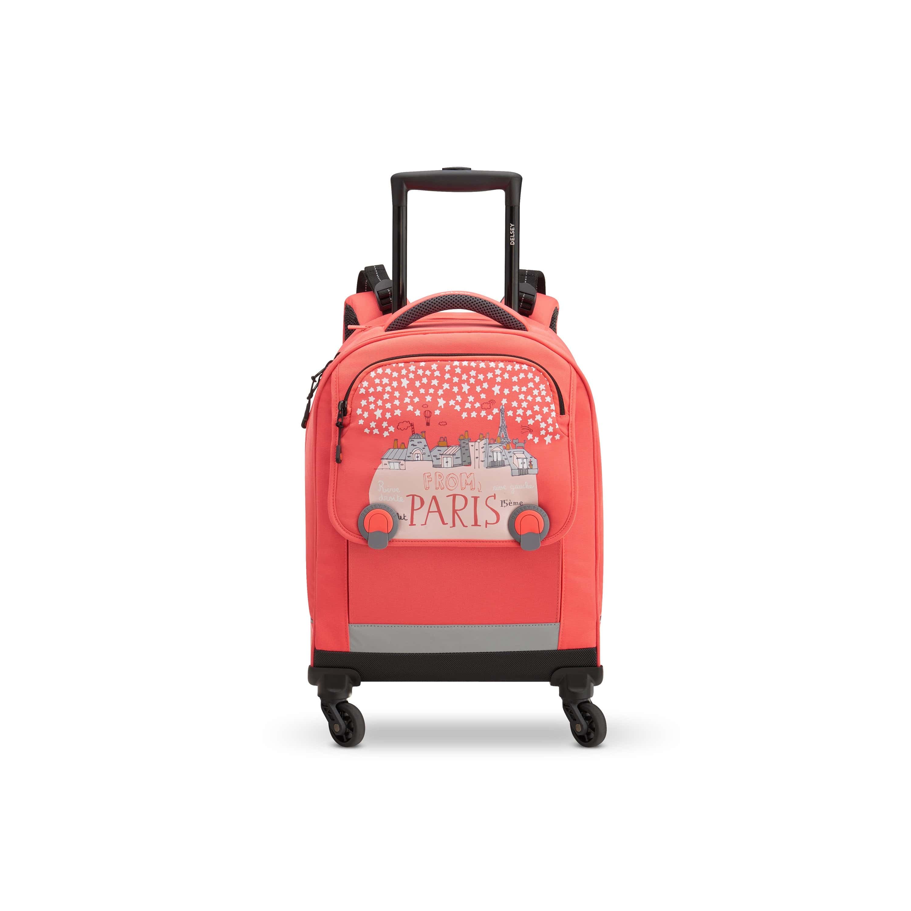 Delsey BTS 2021 Horizontal Wheeled School Bags Coral / Pink