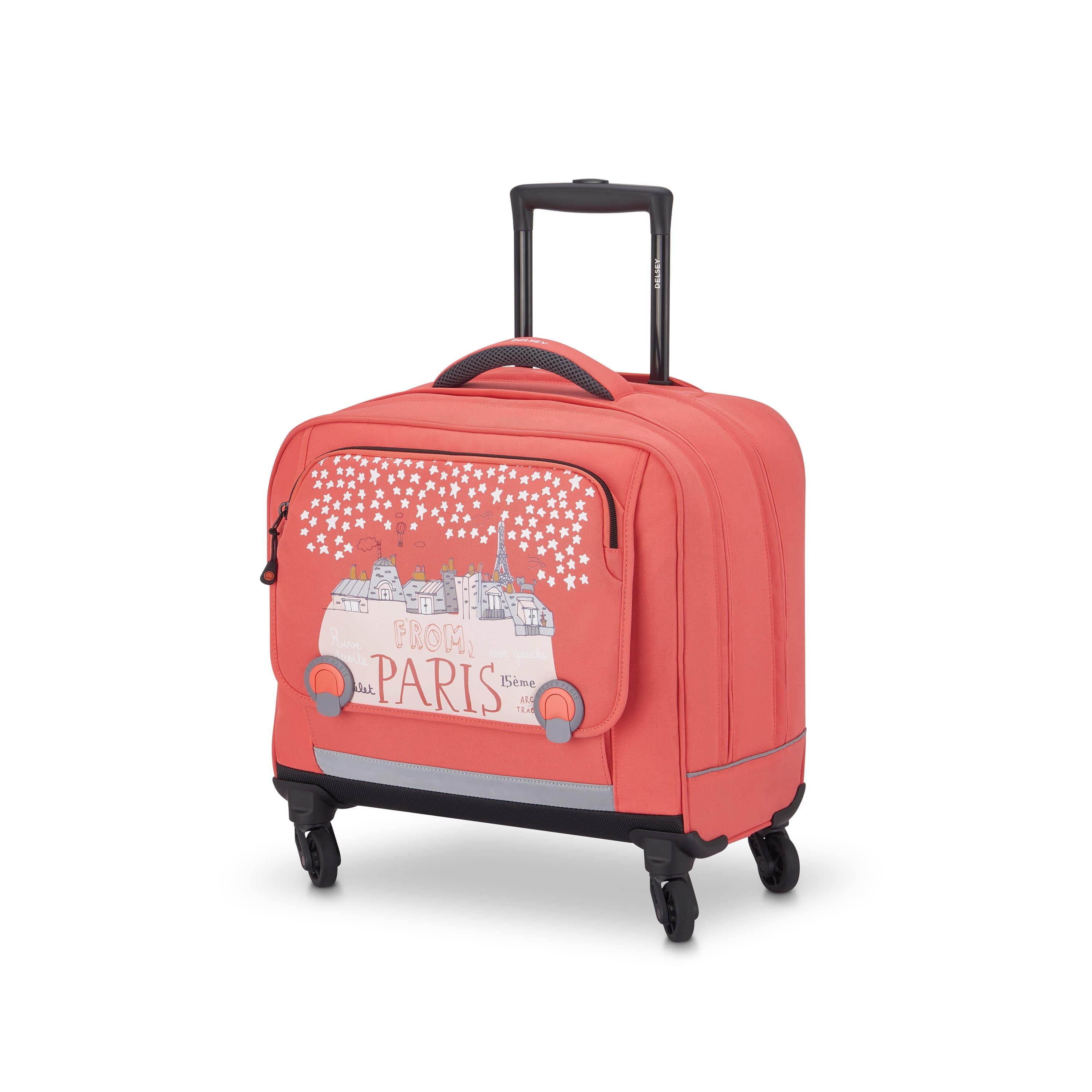 Delsey BTS 2021 Vertical Wheeled School Bags Coral / Pink