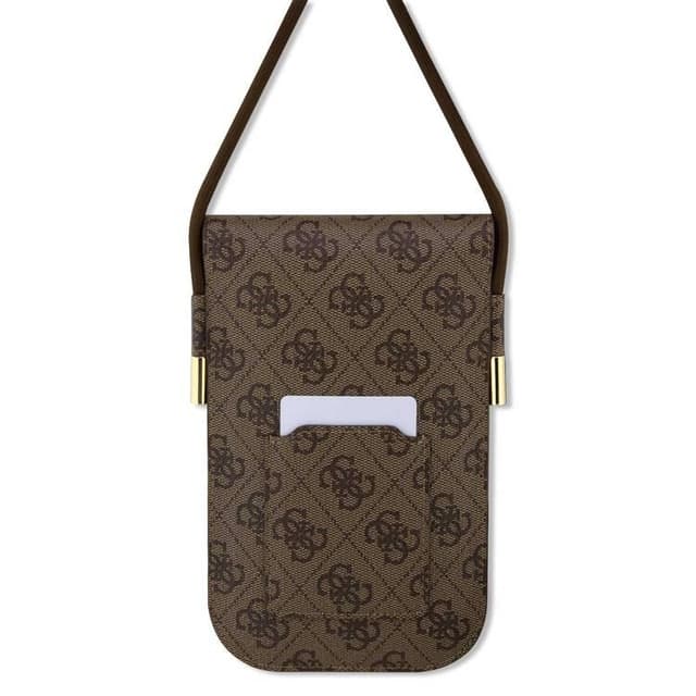 Order Guess 4G Cord Script Wallet Bag Brown Now! - Main Image