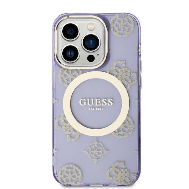 Order Guess Magsafe IML Case for iPhone 15 Pro - Gold/Purple Now!