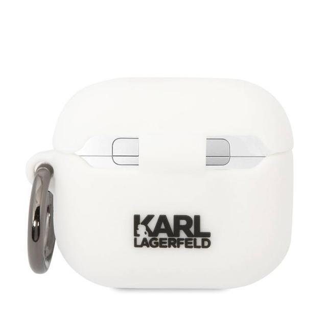 كفر ايربودز 3 ابيض كارل لاغرفيلد Karl Lagerfeld 3D Silicone NFT KARL for Airpods 3 - SW1hZ2U6MTYyNjE0NA==
