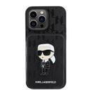 Karl Lagerfeld Saffiano Hard Case with Monogram Card slot for iPhone 15 Pro Max - SW1hZ2U6MTYyMzkxNw==