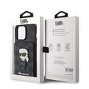 Karl Lagerfeld Saffiano Hard Case with Monogram Card slot for iPhone 15 Pro Max - SW1hZ2U6MTYyMzkyMw==