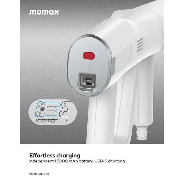 Momax Clean-Jug Portable Pressure Car Cleaner 15000mAh - SW1hZ2U6MTYxNjM4Mg==