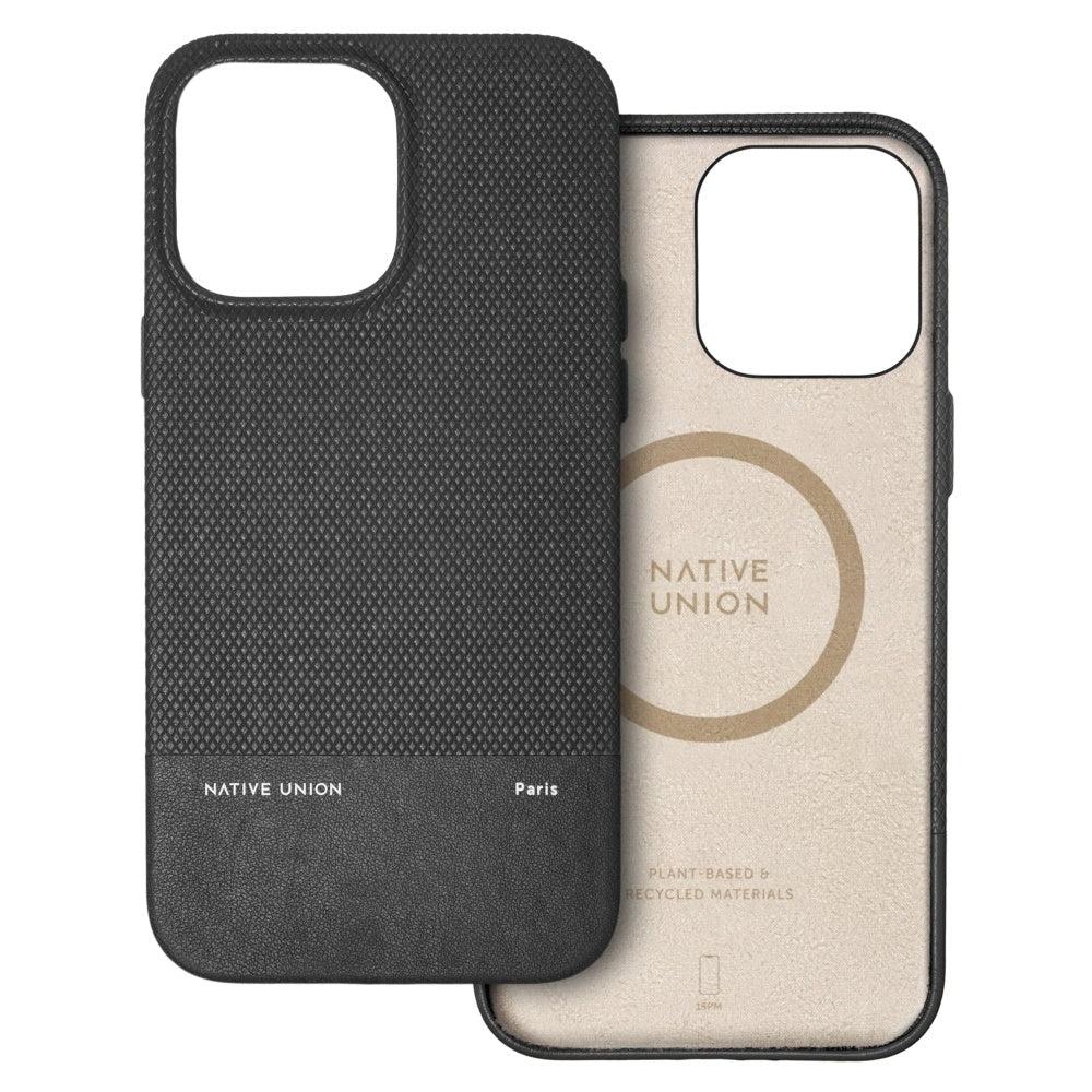 جراب ايفون 15 برو ماكس جلد ناتيف يونيون أسود Native Union Classic Leather Case Magsafe for Apple iPhone 15 Pro Max - cG9zdDoxNTkwNjM5
