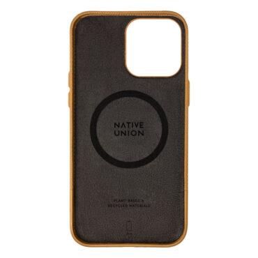 جراب ايفون 15 برو ماكس جلد ناتيف يونيون أصفر Native Union Classic Leather Case Magsafe for Apple iPhone 15 Pro Max