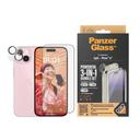 PanzerGlass Apple iPhone 15 2023 6.1" ULTIMATE PROTECTION 3in1 Bundle ClearCase w/ D3O +UWF Screen Protector + Camera Lens Protector - SW1hZ2U6MTU5MDM2Ng==