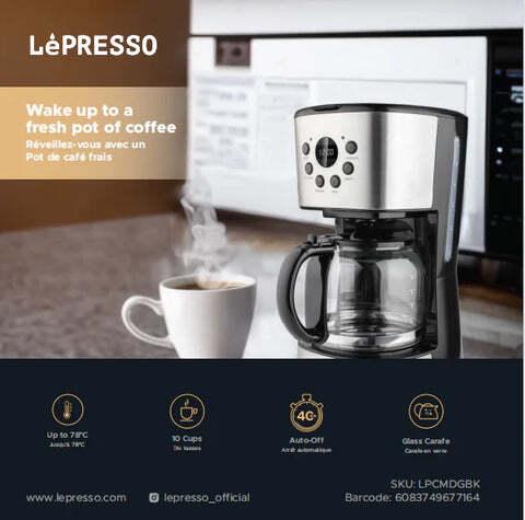 الة قهوة مقطرة ليبريسو 1.5 لتر 900 واط LePresso Drip Coffee Maker with Smart Functions - SW1hZ2U6MTQ4NjUyNA==