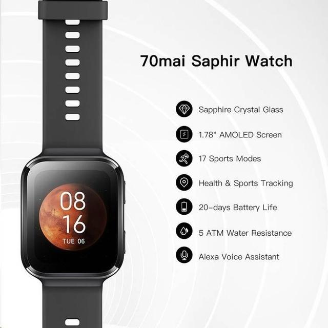70Mai Saphir Watch - Silver - SW1hZ2U6MTY1NzI5OA==