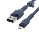 BELKIN BoostCharge Flex USB-A to Lightning Cable - 1 Meter - Blue - SW1hZ2U6MTY4MTcxMw==