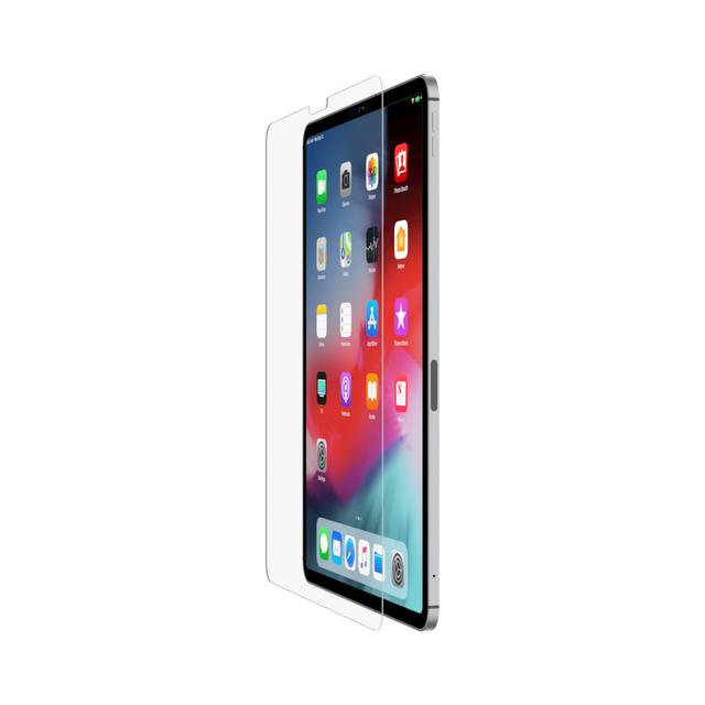 شاشة حمايه للايباد زجاح مقسى لجهاز ايباد برو 12.9 انش بيلكن شفاف BELKIN Tempered Glass Screen Protection for iPad Pro 12.9 inch - SW1hZ2U6MTY4MTEzMQ==